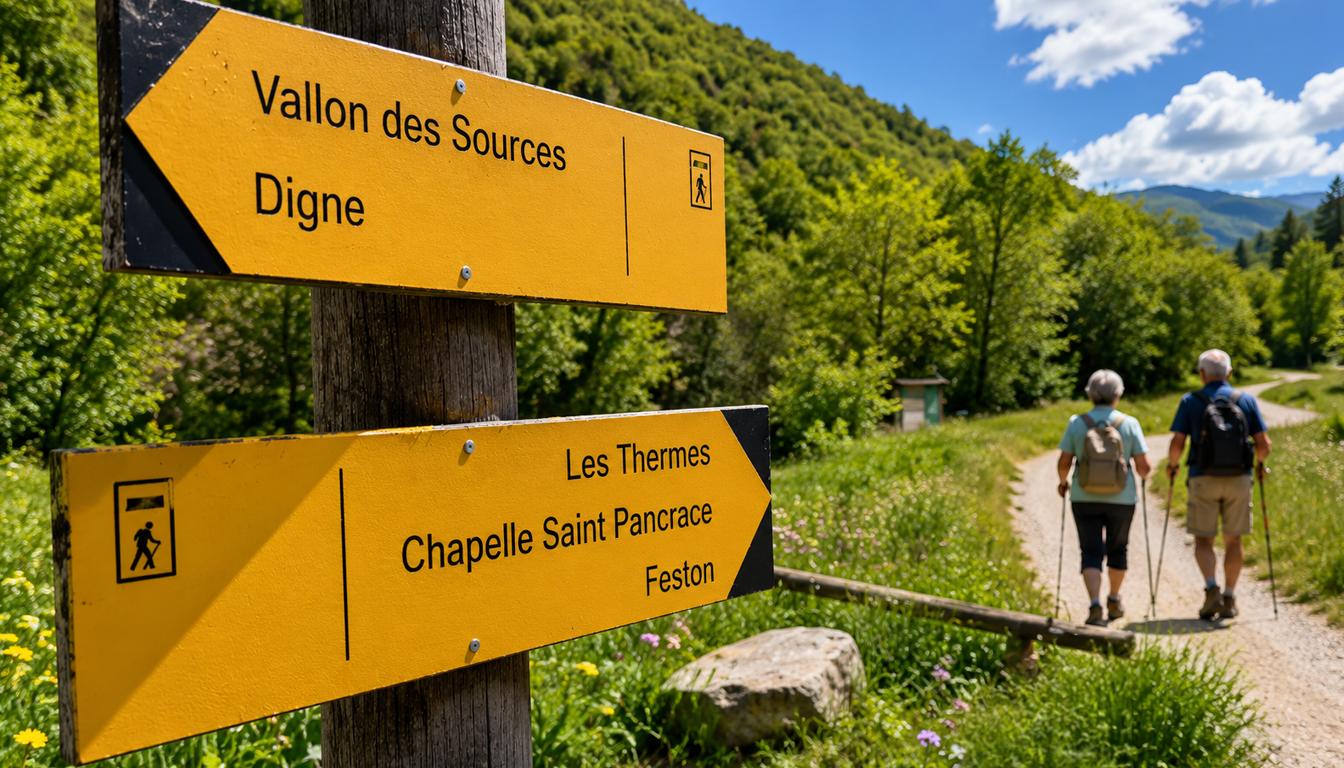 Environnement calme au Vallon des Sources pour séjour curiste sans voiture