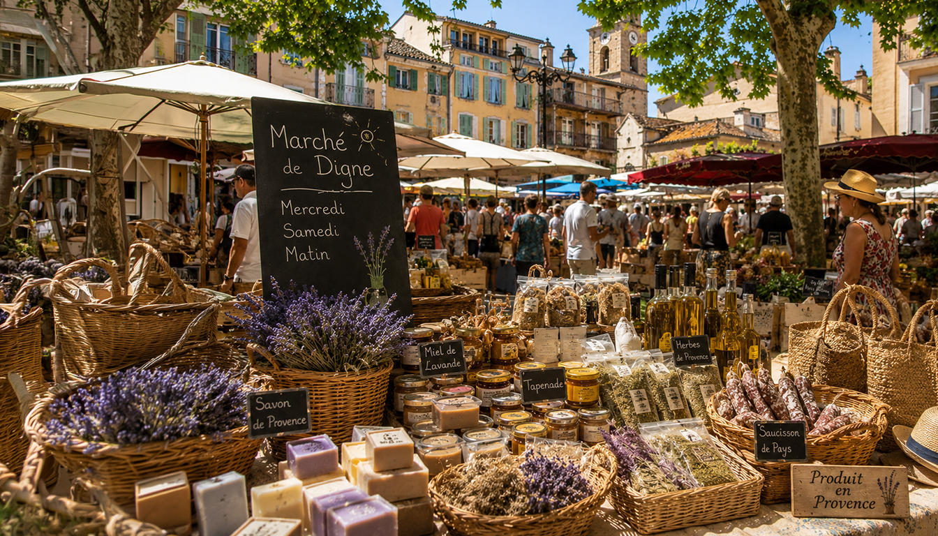 Marché provençal de Digne-les-Bains